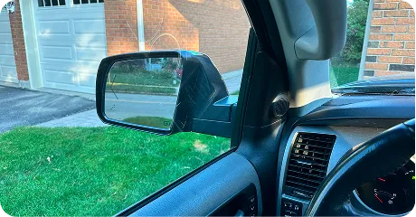 Driver window with TempTint removed